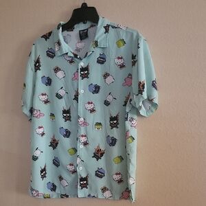 My Hero Academia x Hello Kitty Sanrio Large Button Up Shirt 